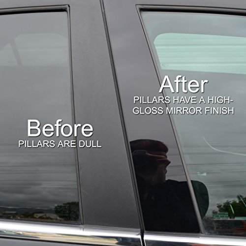 Ferreus Industries Piano Black Pillar Post Trim Cover fits: 2008-2014 Chrysler Town & Country All Models PIL-053-GB