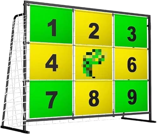 新型サッカーストラックアウト サッカー練習 イベント 運動会 遊具 ゲーム 体育 部活動 ストラックアウト サッカーゴール サッカー シュート練習 ボールリターン (A)