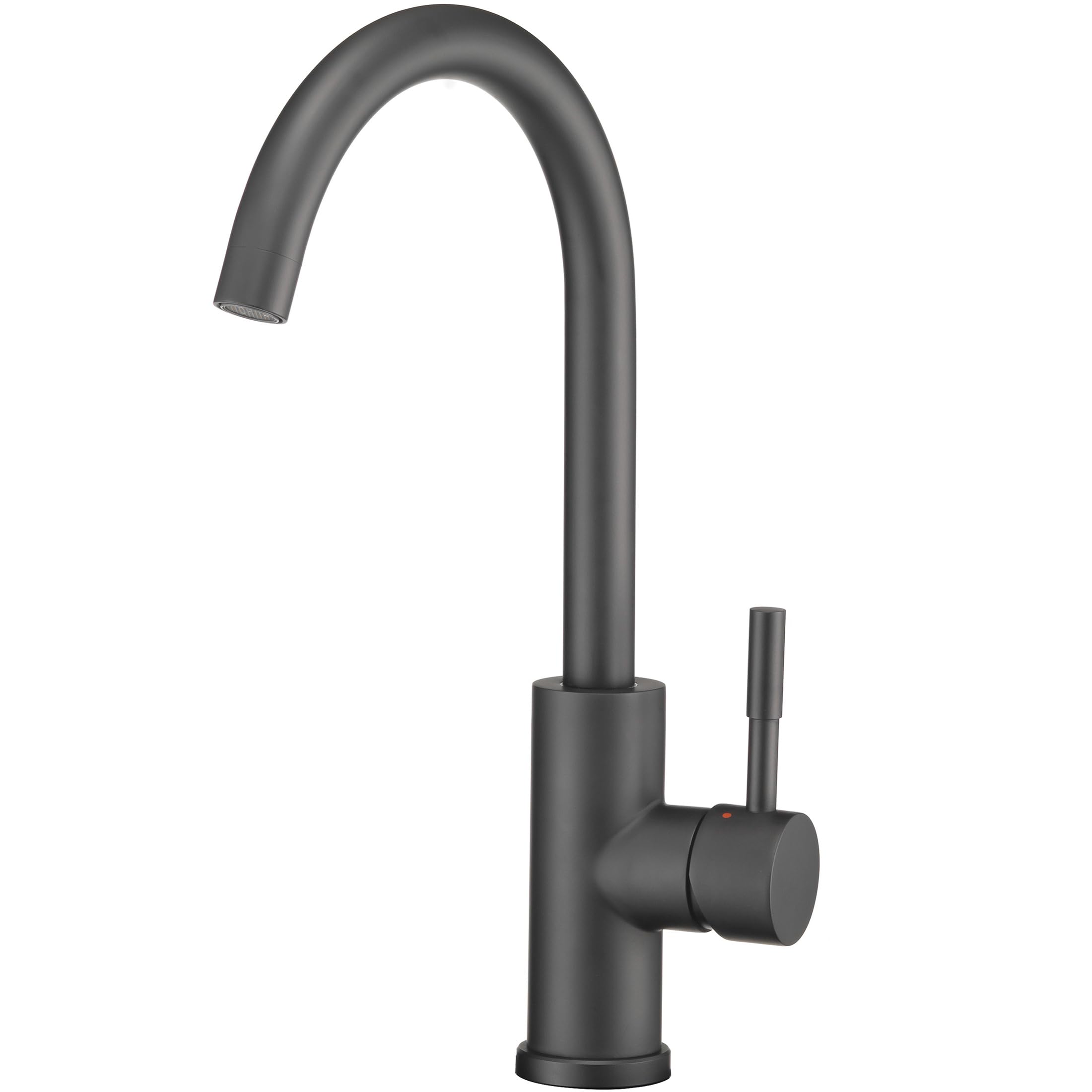 Dura Faucet DF-MK531LK-MB RV Gooseneck Kitchen Faucet (Matte Black)