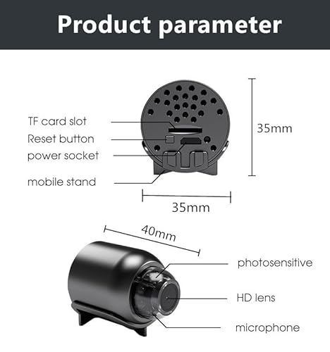 fdsmall Mini Spy Camera 1080P Surveillance Camera Live Transmission Mobile Phone App for Indoor WiFi Video Surveillance Small WiFi Baby Monitor Security Camera Compact Pet Camera Motion Sensor Night fdsmall Mini Spy Camera 1080P Surveillance Camera Live Transmission Mobile Phone App for Indoor WiFi Video Surveillance Small WiFi Baby Monitor Security Camera Compact Pet Camera Motion Sensor Night