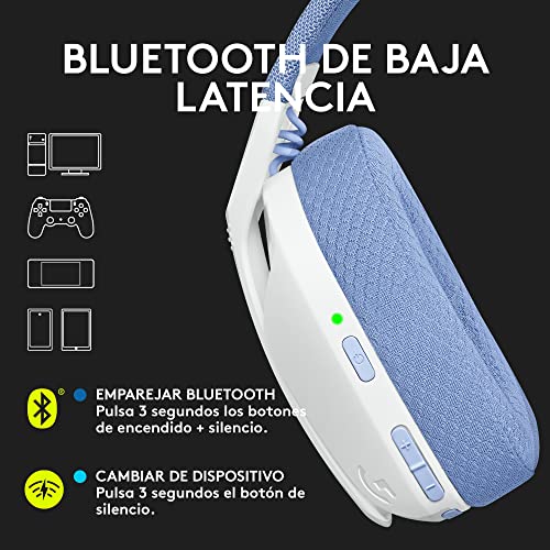 Auriculares inalámbricos Logitech G G435 para jugar sin cables en PC, PS5, Switch y smartphones 3