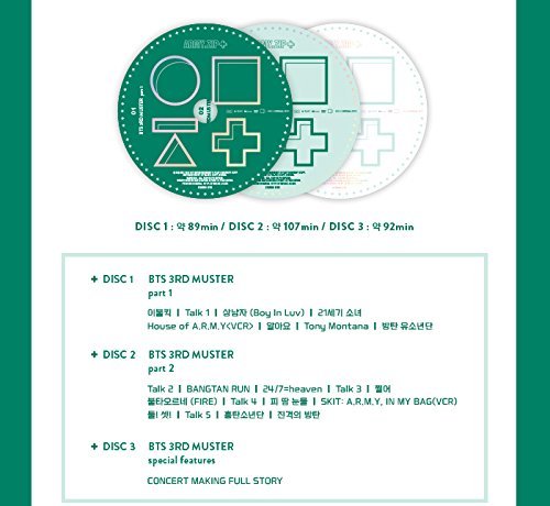 Bangtan Boys BTS 3rd Muster [Army.Zip+] DVD+Photobook+