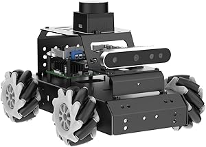 Amazon.com: ROS2 Robot Car for Raspberry Pi 5 Programmable AI Smart ...
