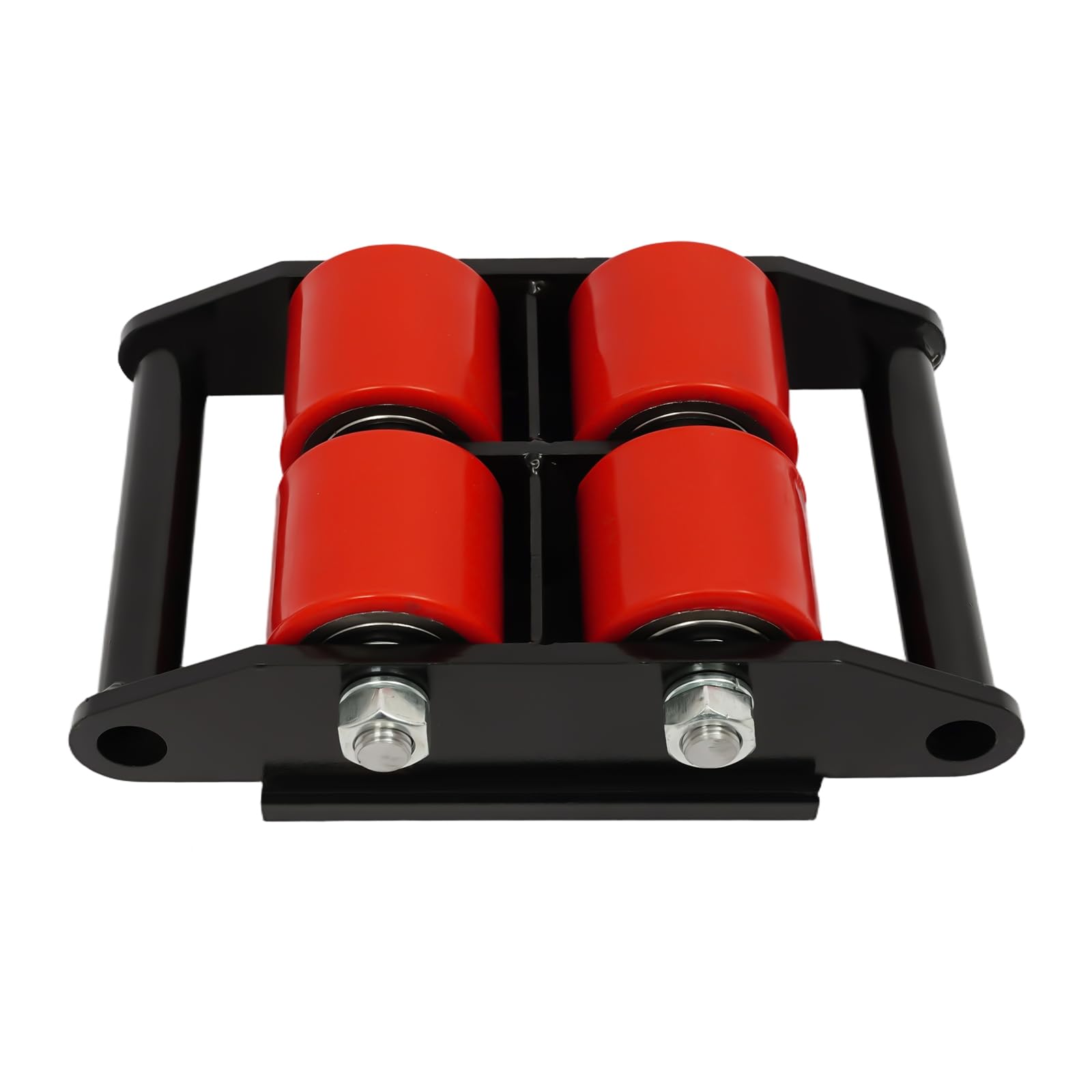 Trasloco di macchine 6T,Carrello di trasporto carico pesante,Carrelli di movimentazione auto,Rotazione a 360°,ruote silenziose PU, spostamento facile per mobili,macchina,oggetti pesanti,Nero