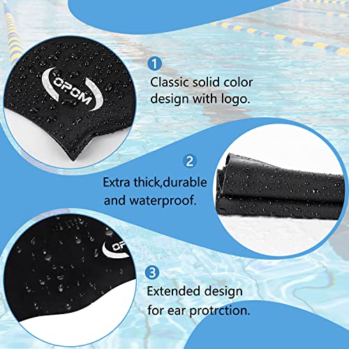Opom Women Silicone Swimming Cap thumb #1