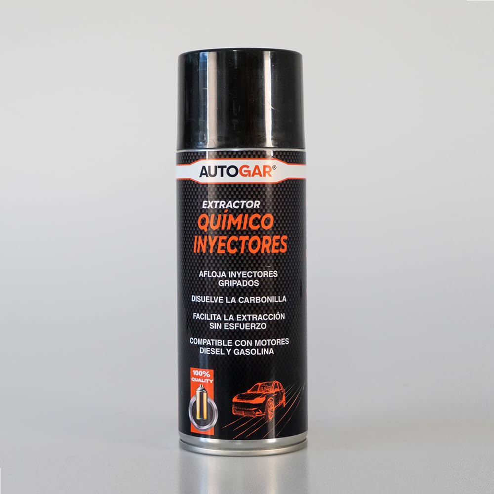 Chemical Extractor FOR INJECTORS (400 ml) | Extractor químico para inyectores | Eliminar los depósitos de alquitrán, Aceite y carbonilla | Facilita el desmontaje de inyectores