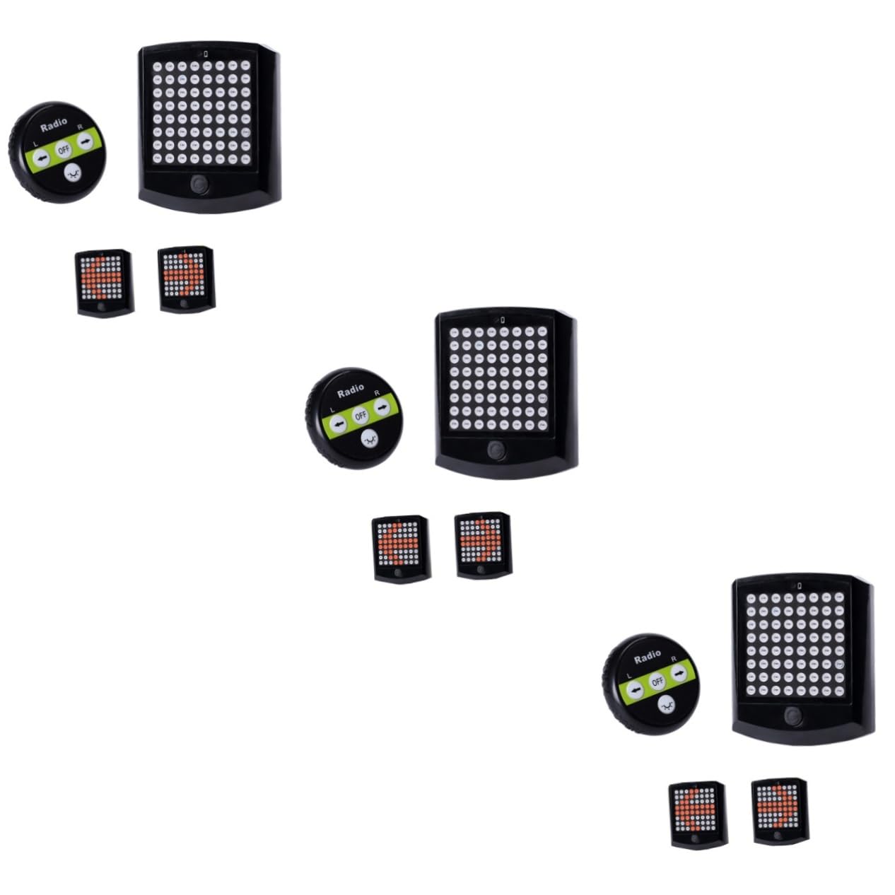 Sosoport 3 Luces De Advertencia De Seguridad Ld24 Luz Trasera Led De Alto Brillo Ip56 para Ciclismo
