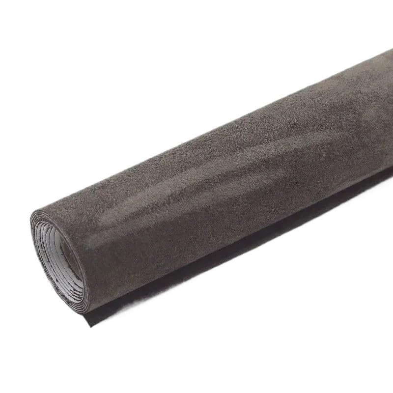Tissu ciel de toit voiture décollé : rénovation en daim marron noir de 30X150CM