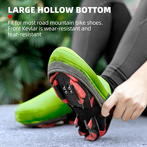 Cubiertas para punta de zapatillas de ciclismo ROCK BROS, cubiertas para manillar, protectoras contra frío para bicicleta de montaña miniatura 7
