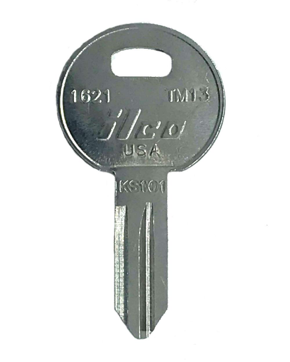 ILCO Trimark Nickel Plated Toolbox Key, TM13 / 1621 (10-Pack) - 1