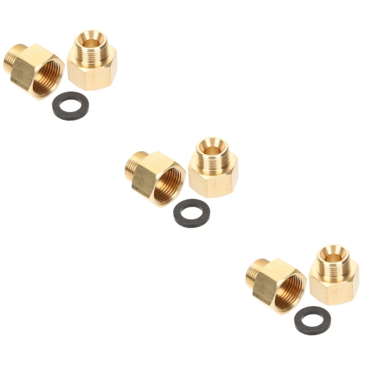 Adaptadores de grifo flexibles con rosca de hierro macho, juego de accesorios for conectores de manguera, conectores de línea de aire, conectores rápidos, juego de acoplador y enchufe de aire, adaptad