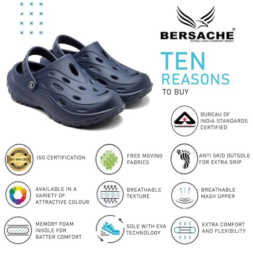 Image of BERSACHE Extra Soft Classic Casual with Back Strap Regular wear with Ultra Soft & Flexibility Technology Slipper for Men's & Boy's
