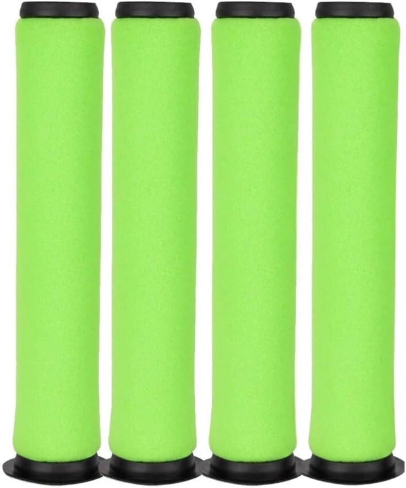 Pack 4 Compatible Gtech Air Ram Filters for MK2 & MK2 K9 | Gtech Spares Replacement Long Washable Cone Stick Filters for Cordless Vacuum Cleaners.
