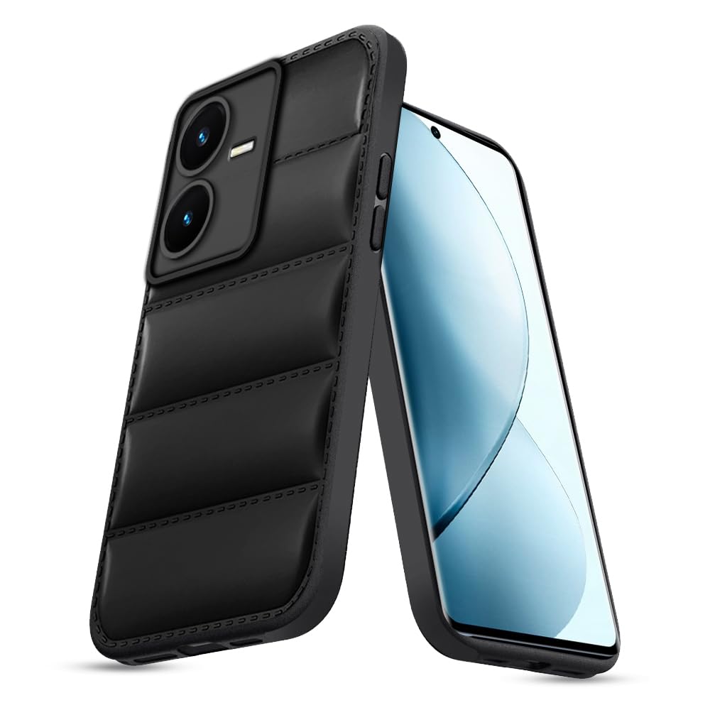 KARWAN® Puffer Edition Silicone Case Cover for Vivo Y22 | Scratch Resistance Mobile Cover, Camera Protection Case Compatible with Black (B0CVB7QKGZ) Amazon Price History, Amazon Price Tracker