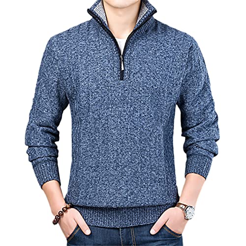 Pull tricoté homme bleu pour ne plus choisir entre confort et élégance hivernale