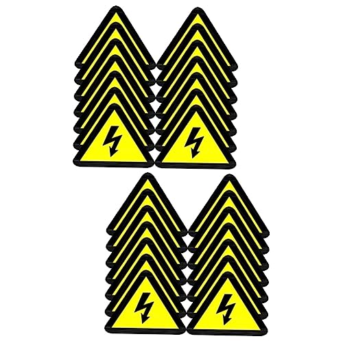 6x Warnaufkleber „Vorsicht Hochspannung“ – Selbstklebend, Dreieckig, 10 Cm, Für Drinnen & Draußen