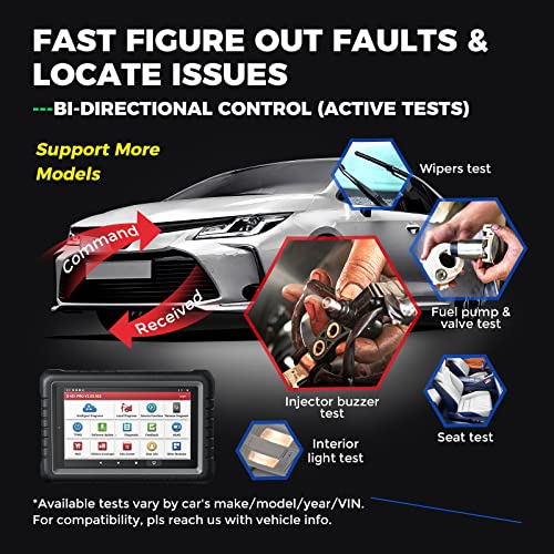 Launch X431 PROS V+ Diagnostic Scanner with CANFD, ECU Coding Car Scanner, AutoAuth for FCA SGW, Key Programmer,37 Plus Reset with Bidirectional Scan Tool, OEM Full System Diagnostic for All Cars