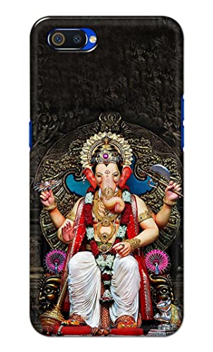 Image of PRINTFIDAA Lord Ganesh Bappa Moriya Printed Designer Hard Back Case Cover for Realme C2 / Oppo A1K, RMX1941, CPH1923 -(SS) MVN1010