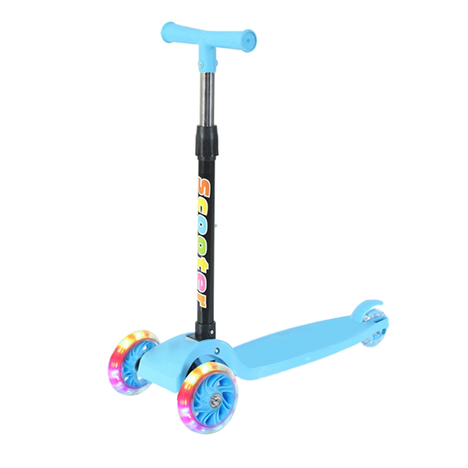 Patinete Infantil,Patinete Plegable y Deportivo - 3 Ruedas con Luces para Niños Niñas 2-8 Años Exterior Casa Principiantes Viajes Camping