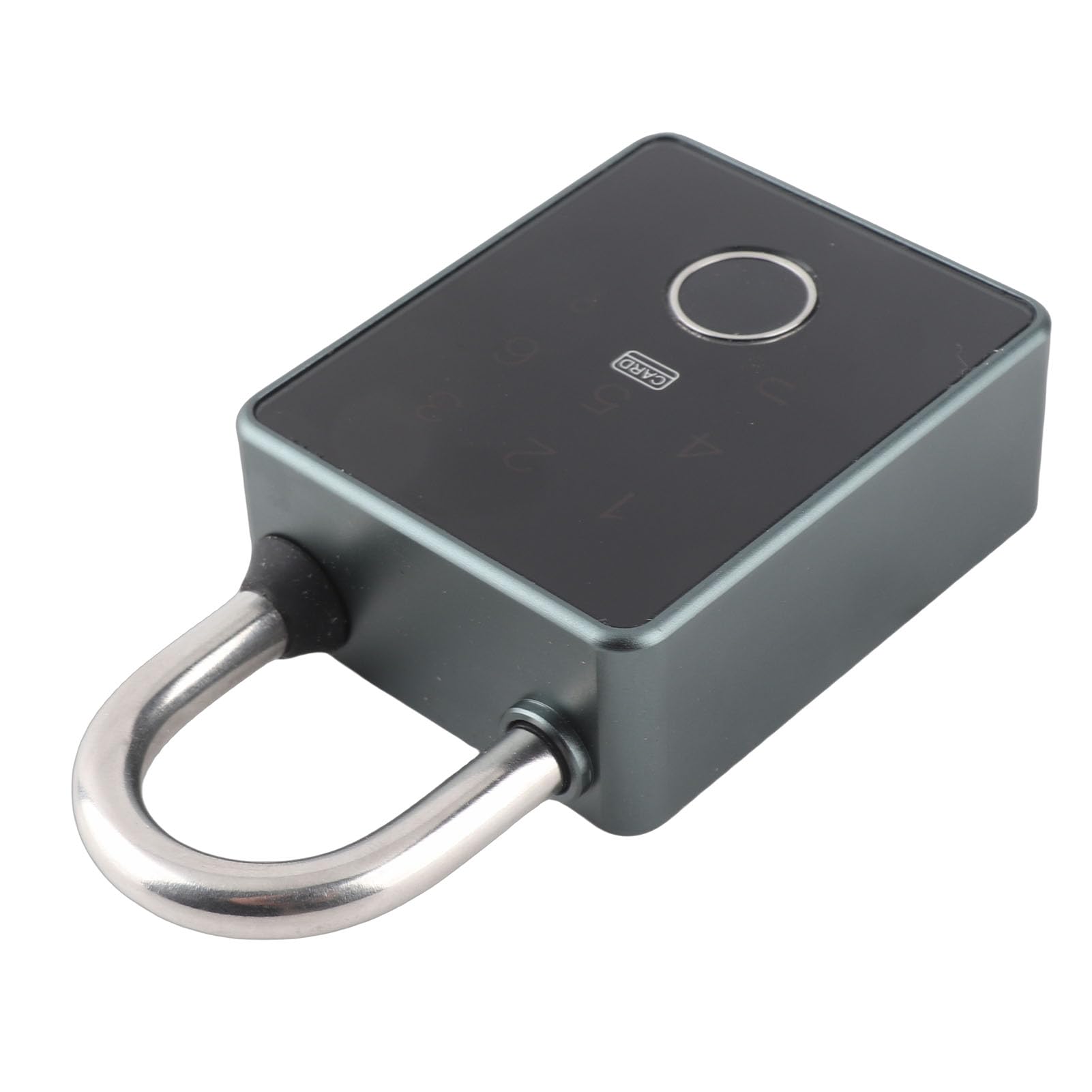 Cryfokt Candado de Huella Digital Biométrico Inteligente sin Llave, Cerradura de Seguridad Exterior Resistente para Gimnasio, Escuela, Oficina, Aleación de Aluminio (APLICACIÓN DE BLOQUEO TT)