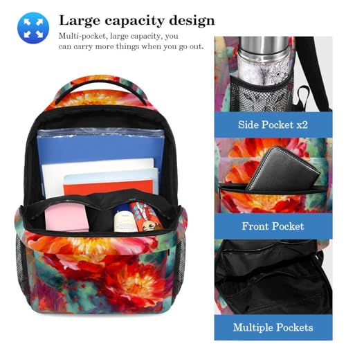 Sac à livres de voyage multicolore de 40cm pour collégiens