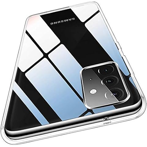 AMAZE!UK Case for Samsung Galaxy A32 5G (6.5 inch),Clear Transparent Back Soft Slim Thin Fit Armor Shockproof Galaxy A32 5G Phone Gel Case Cover Drop Protection Edges Bumper Silicone Shockproof Gel Cover