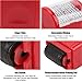 2PCS Confidential Roller Stamp, Identity Theft Protection Roller Stamp Ink Roller Identity Protection Address Stamp Personal Privacy (Red S)