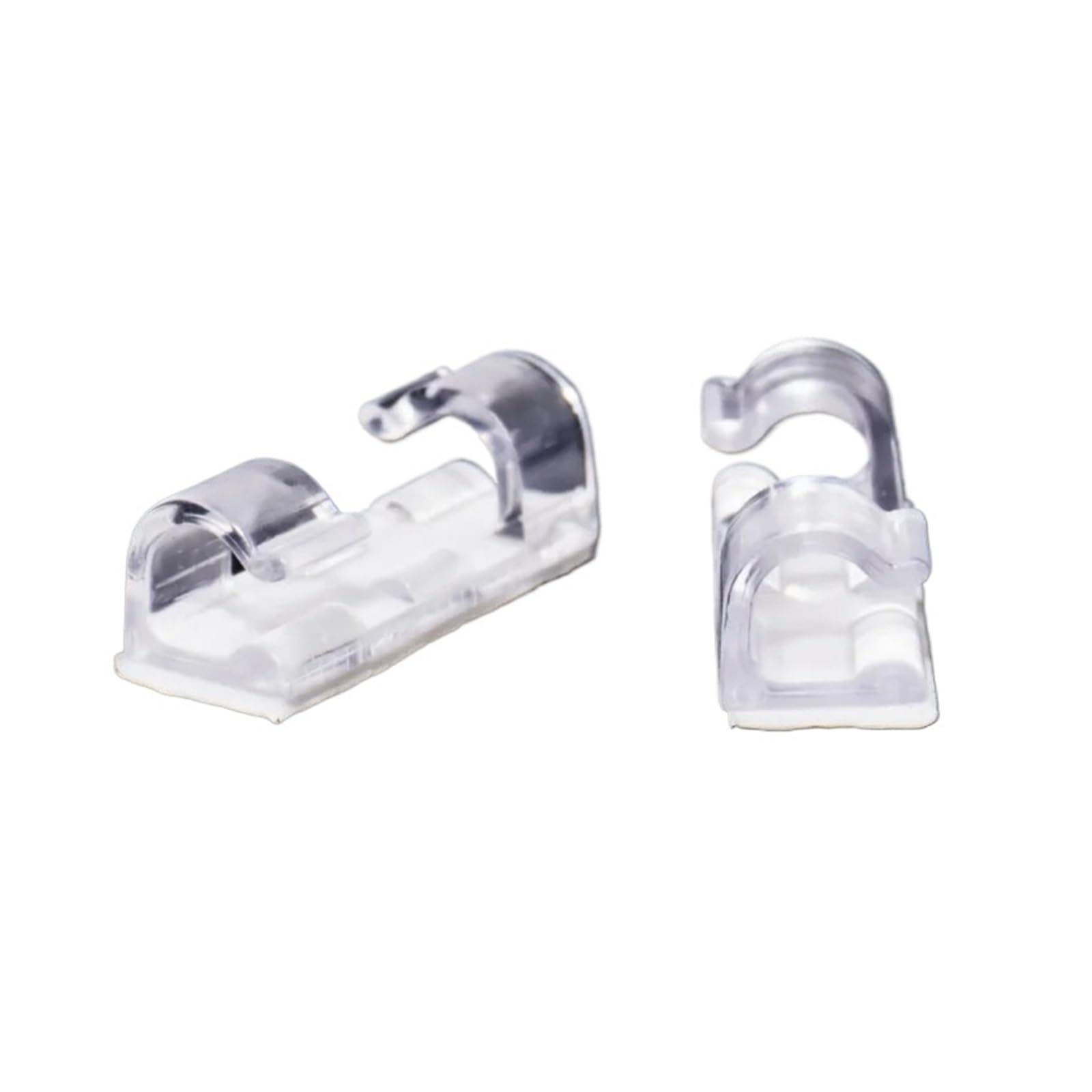 Dpnentv No-1274 100Pcs Clear Self Adhesive Cable Clips Wire Holder Transparent Wall Cord Organizer