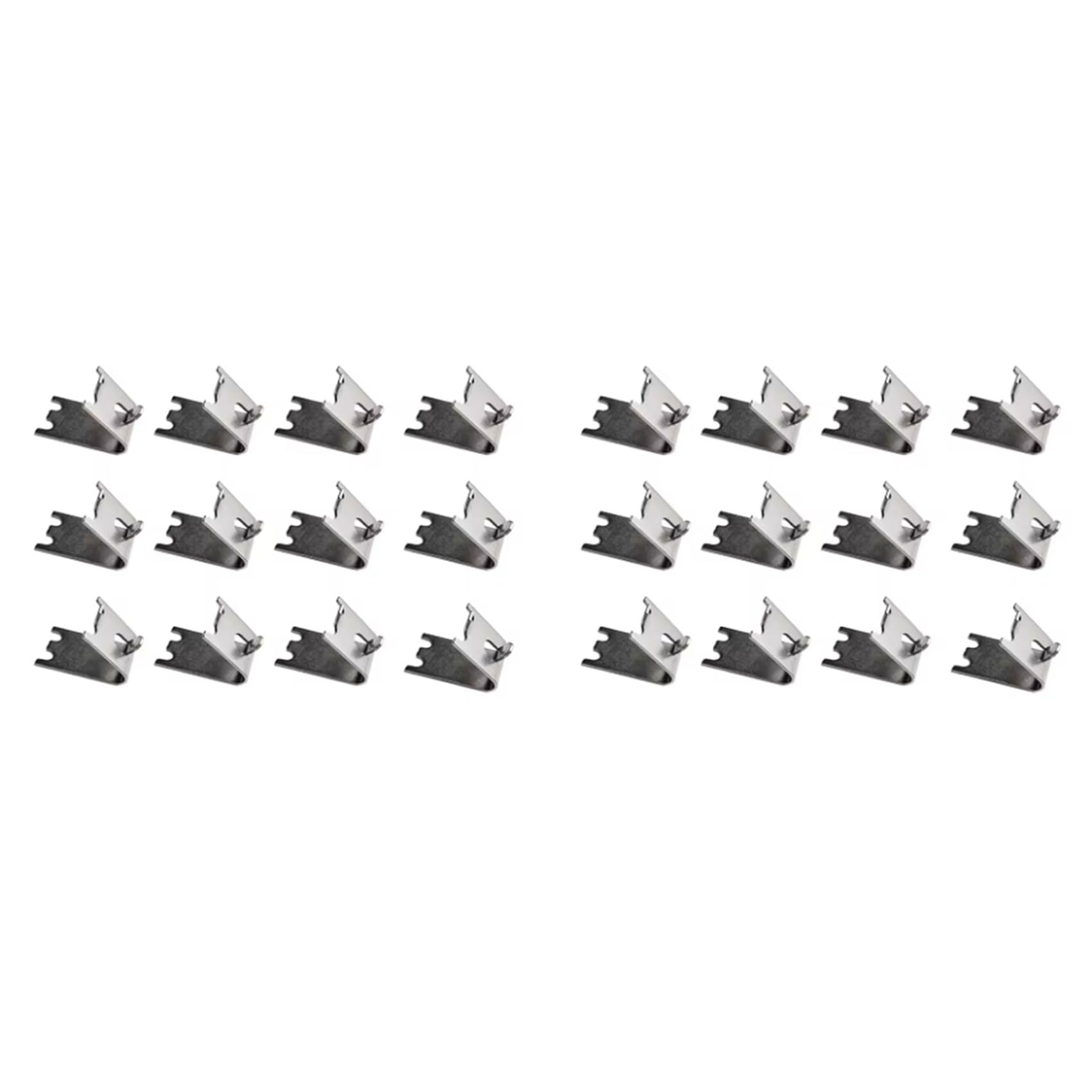 Hndhbfgrt 24PCS Commercial Freezer Shelf Clips Stainless Steel Refrigerator Shelf Support Clamp Bracket Shelves Parts