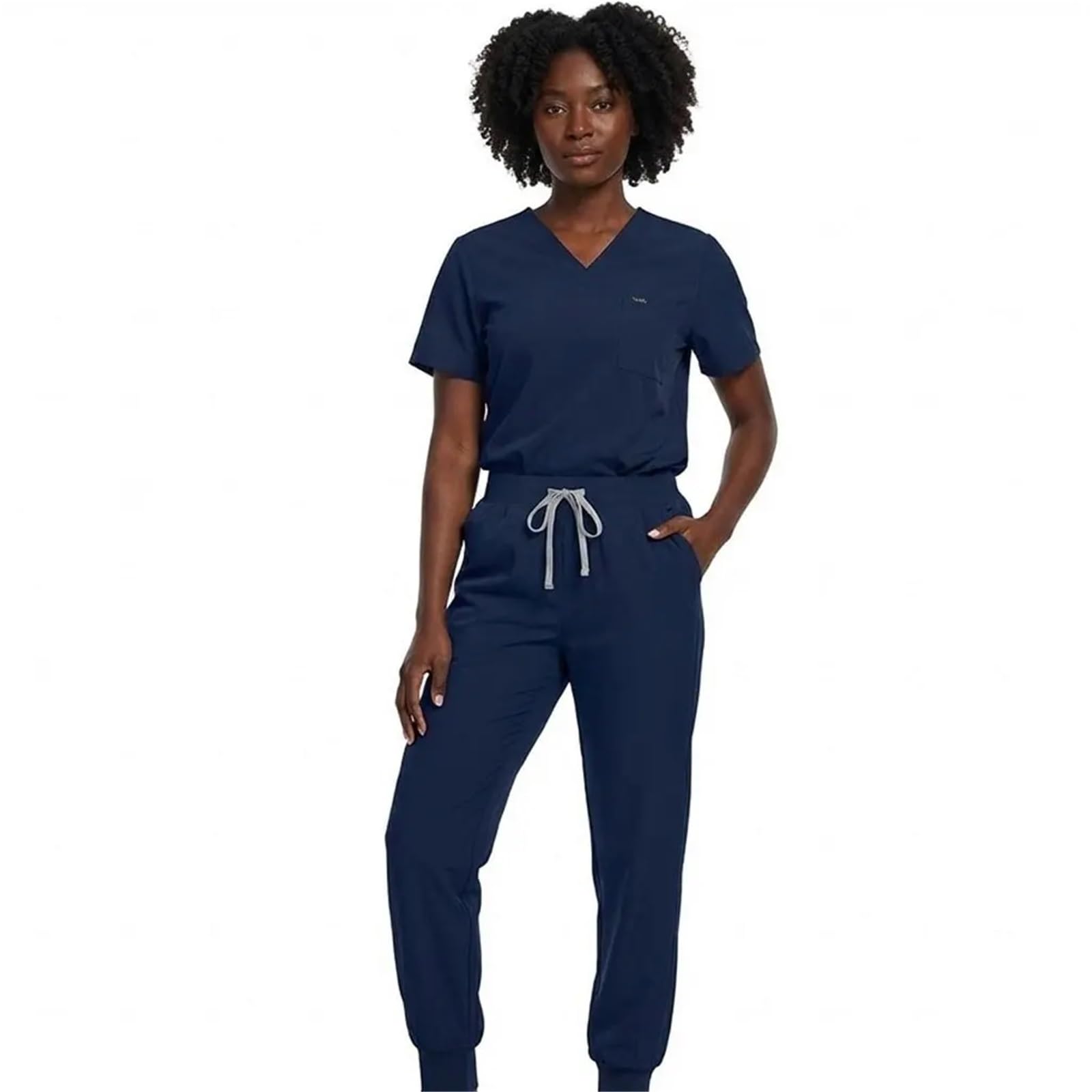 Uniformes Sanitarios Mujer Conjunto médico Unisex de Manga Corta y Secado rápido: Uniforme Trabajo Dental hospitalario 2 Piezas for médicos Enfermeras