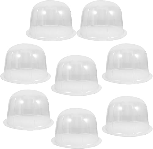 GALPADA Soporte de plástico para sombreros, 8 unidades, soporte de mesa, soporte de peluca, soporte de viaje, colgador de almacenamiento, gorra para