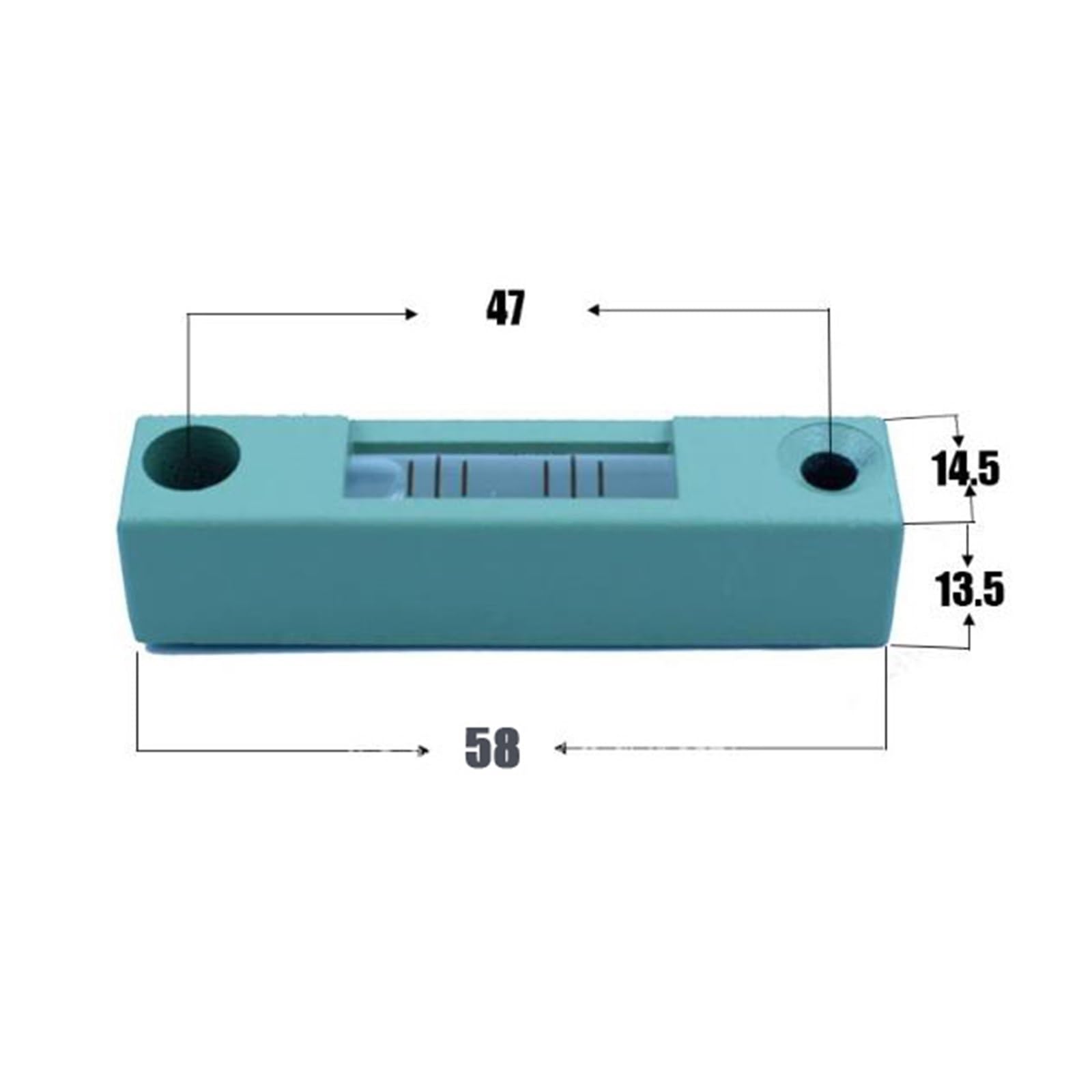 Niveau à bulle de Base 60 "/2mm, longue bande multicolore, niveau à bulle en métal for Station totale Lei Top, socle de Base à prisme 1 pièces