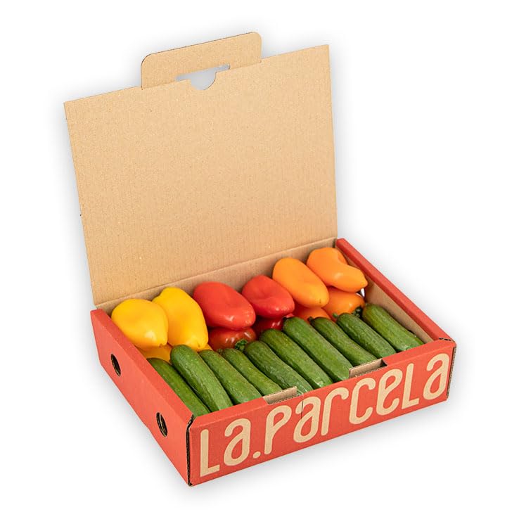 Caja Crocanti 900 g Mix de Pepino Cocktail y Minipimientos Tribelly La Parcela España Andalucía