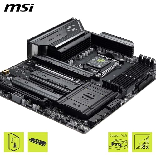 Image of MSI MAG X870E Tomahawk MAX WiFi Motherboard, ATX - Supports AMD Ryzen 9000 /8000 / 7000 Processors, AM5 - DDR5 Memory Boost (up to 8400+ MT /s OC), PCIe 5.0 x16, 2X M.2 Gen5, Wi-Fi 7, 5G LAN