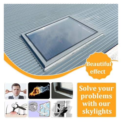 Claraboyas de sótano de aluminio: aislamiento y luz vertical 60x85 6