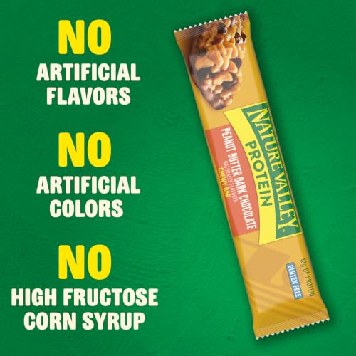 Image of Nature Valley Chewy Protein Granola Bars, Peanut Butter Dark Chocolate, 10 Bars, 14.2 OZ