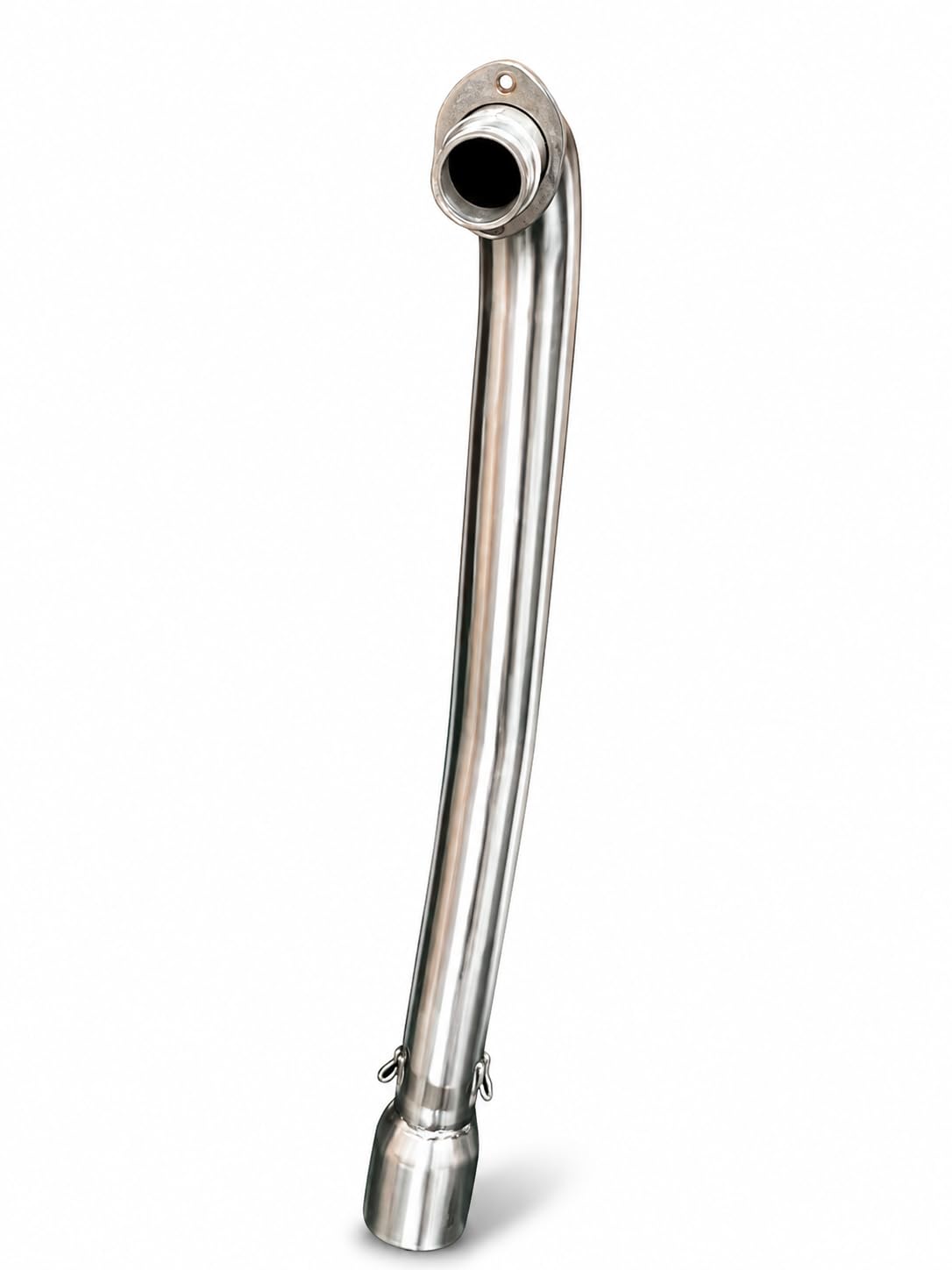 turbo racing Stainless Steel Exhaust Bend Pipe for Hero Splendor BS4 Without Sensor full system direct fit-image-19