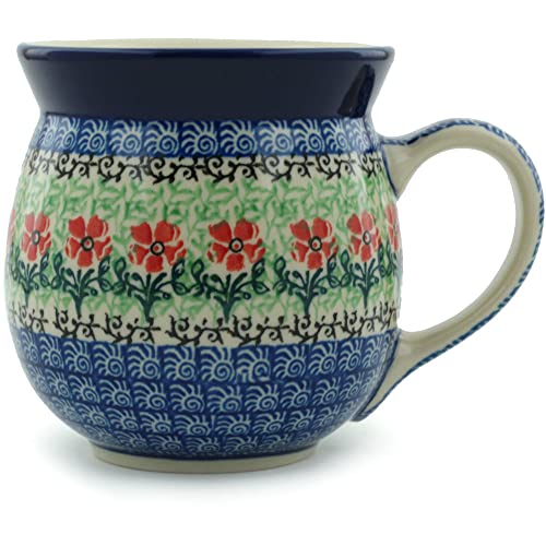 Taza de cerámica artesanal 16 oz con diseño floral miniatura 1