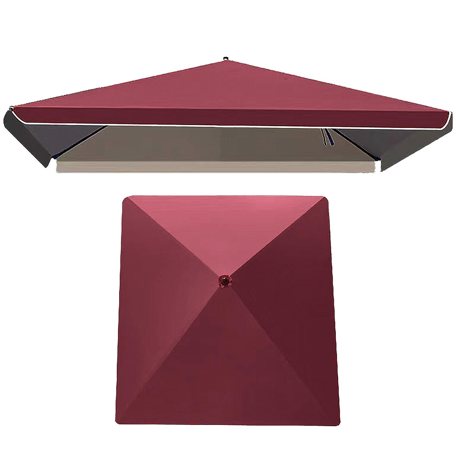 Ombrello di ricambio per ombrellone da esterno a 4 costole, per giardino, mercato, patio, impermeabile, protezione dai raggi UV, blu, 1,8 x 2,2 m