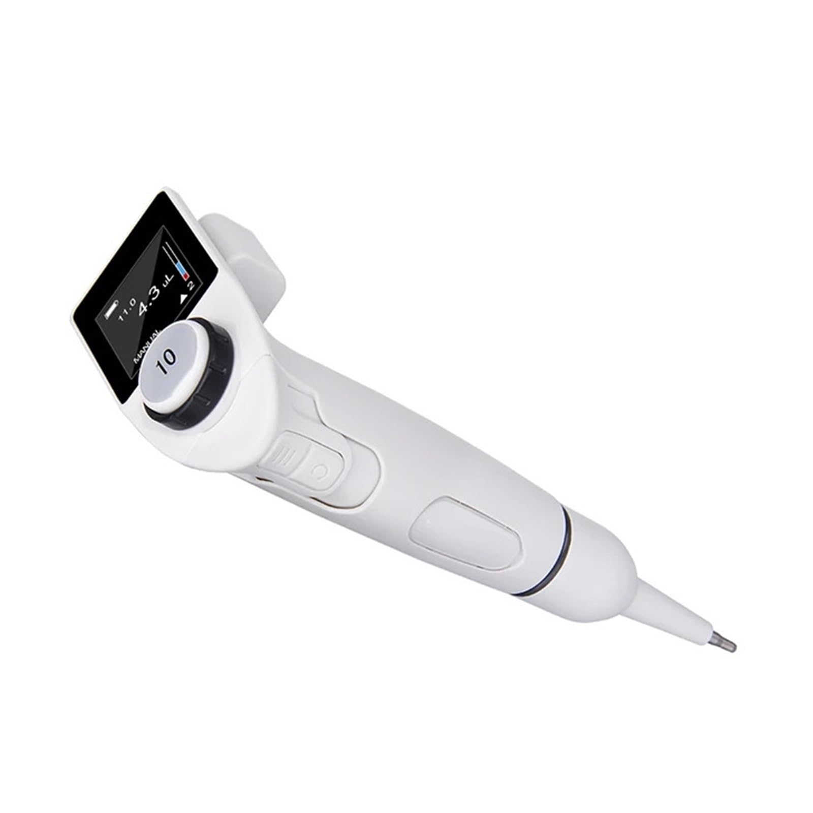 Mikropipette, Pipette, Präzise elektronische automatische Einkanal-Mikropipette mit einstellbarem Volumen, 0,2–10 µl