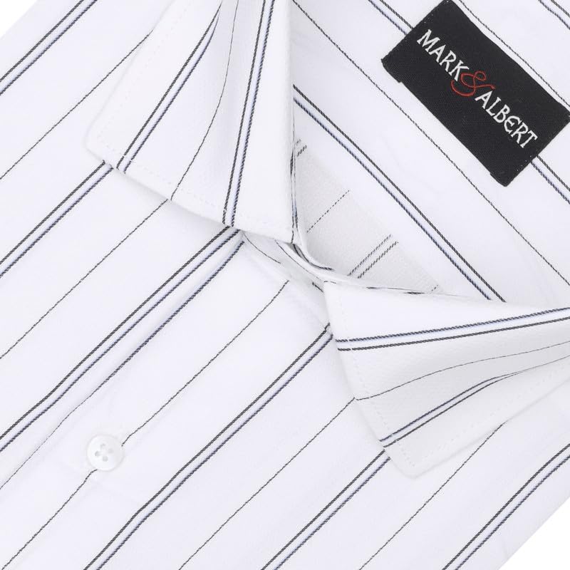 Image of Men's Striped Cotton Formal Shirt