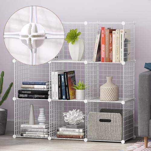 40 Stück Verbindungsstücke für Steckregalsystem, Weiß Plastikverbindungsstück, Robust Rund Verbinder für Steckregalsysteme, Verbinder Steckregal, Cube Connectors für DIY Regalsystem, Würfelregal