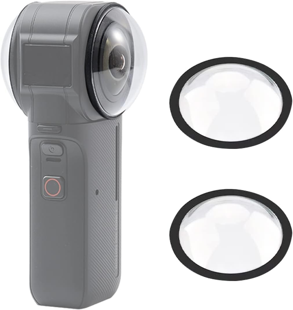eWINNER Dual Lens Guards for Insta360 ONE RS 1-Inch 360 Edition PC Protective Lens Cover Case for Insta360 ONE RS 1-Inch 360 Edition Camera Accessories Lens Protector
