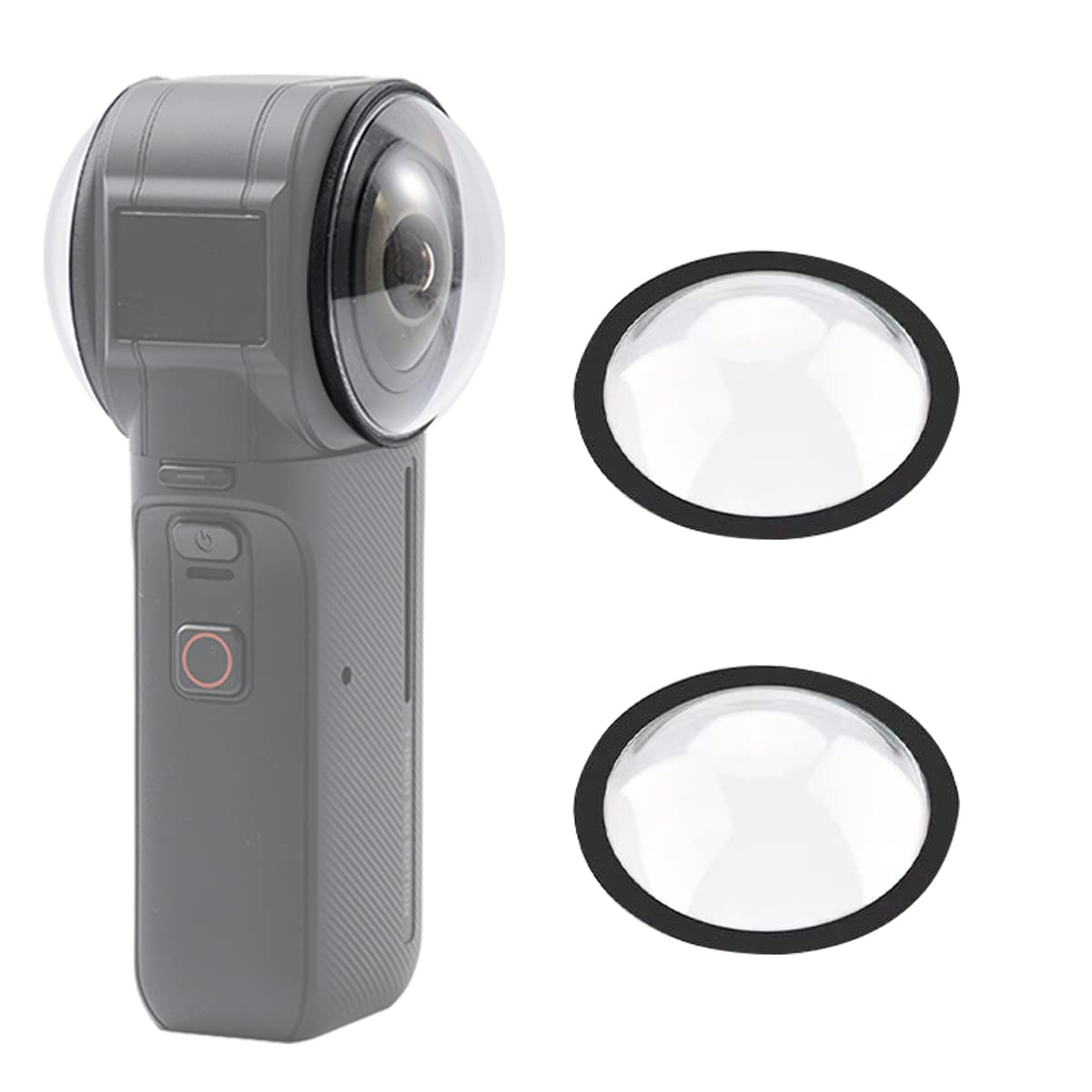 eWINNERDual Lens Guards for Insta360 ONE RS 1-Inch 360 Edition PC Protective Lens Cover Case for Insta360 ONE RS 1-Inch 360 Edition Camera Accessories Lens Protector