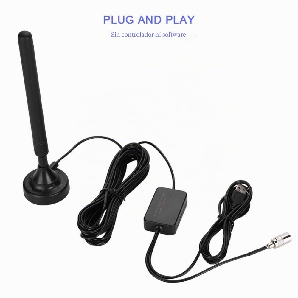 Annadue Antena de Radio FM de Alta Ganancia de 25dB, Amplificador de Antena de Radio FM USB de Alta sensibilidad de 85-112Mhz para Pisos Bajos con obstrucciones y Mala señal