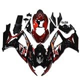 Fairing Orange Red Fit for Suzuki 2006 2007 GSXR 600/750 Injection ABS Bodywork New Aftermarket Bodyframe Kit Plastic 06 07 GSX-R 600 750 Y110