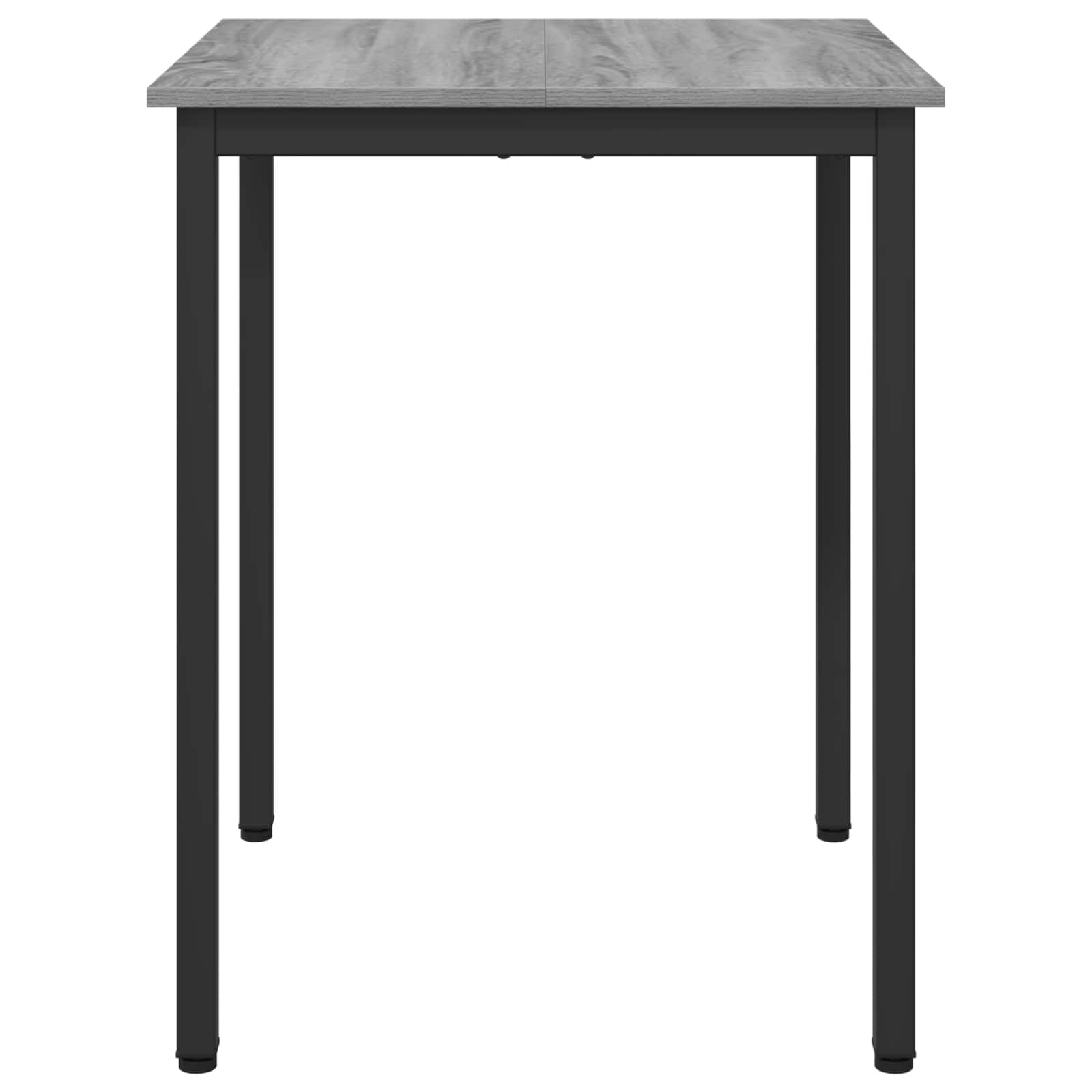 Stół do jadalni 60 x 60 x 75 cm, metalowa rama, kwadratowy stół kuchenny z płytą z materiału drewnopochodnego, nowoczesny, nie zajmuje dużo miejsca, wytrzymały, do jadalni, salonu i jadalni
