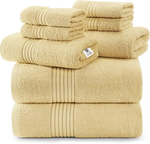 Utopia Towels 8-teiliges Handtücher-Set, 100% Baumwolle, Beige – Ansicht 1