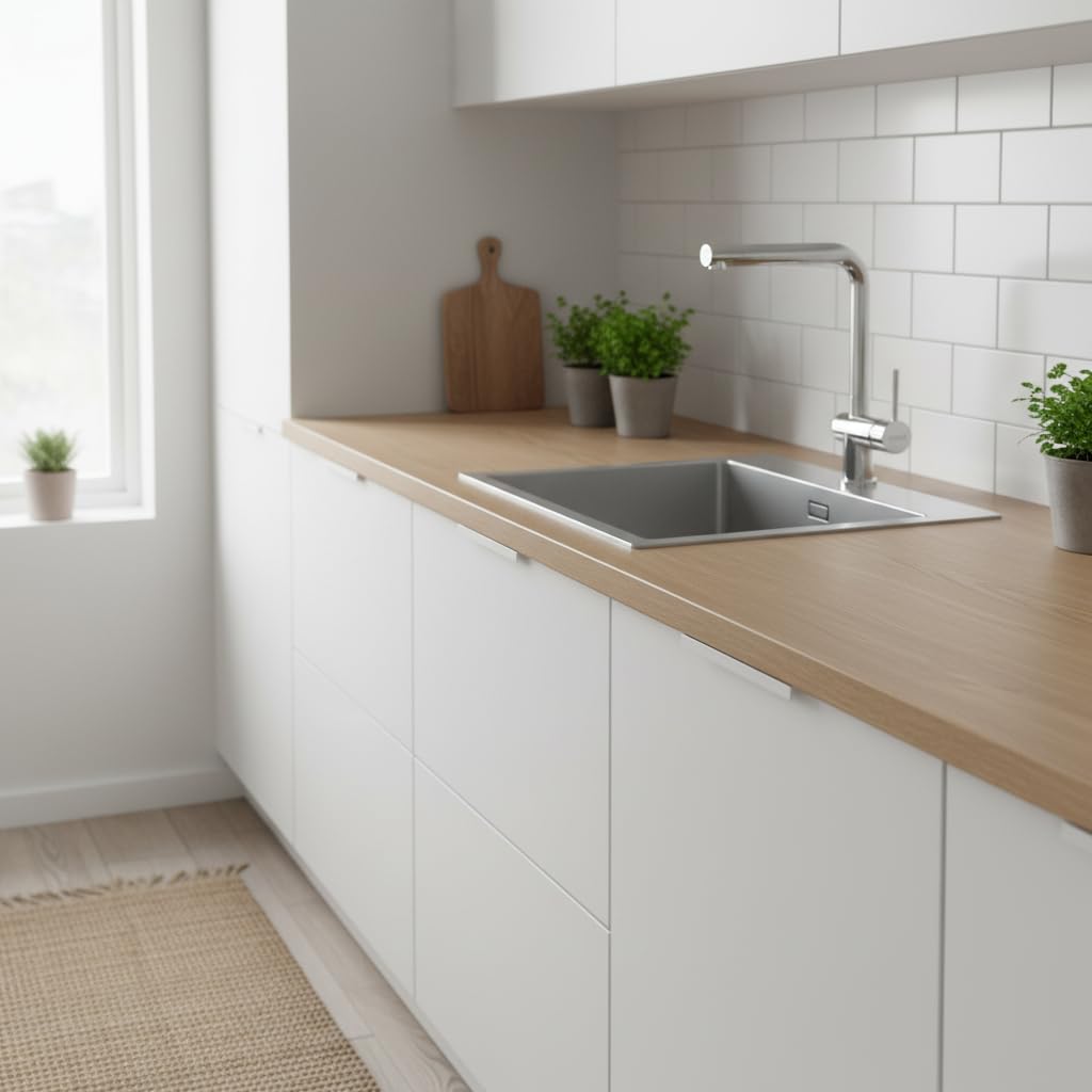 CATA Grifo De Cocina CSA CROMO/D Monomando Caño Bajo Giratorio 360º Acero Inoxidable Aireador Anticalcáreo Cartucho Cerámico Apertura En Frío Reductor Caudal 5L Conexión Flexible Acabado Inox
