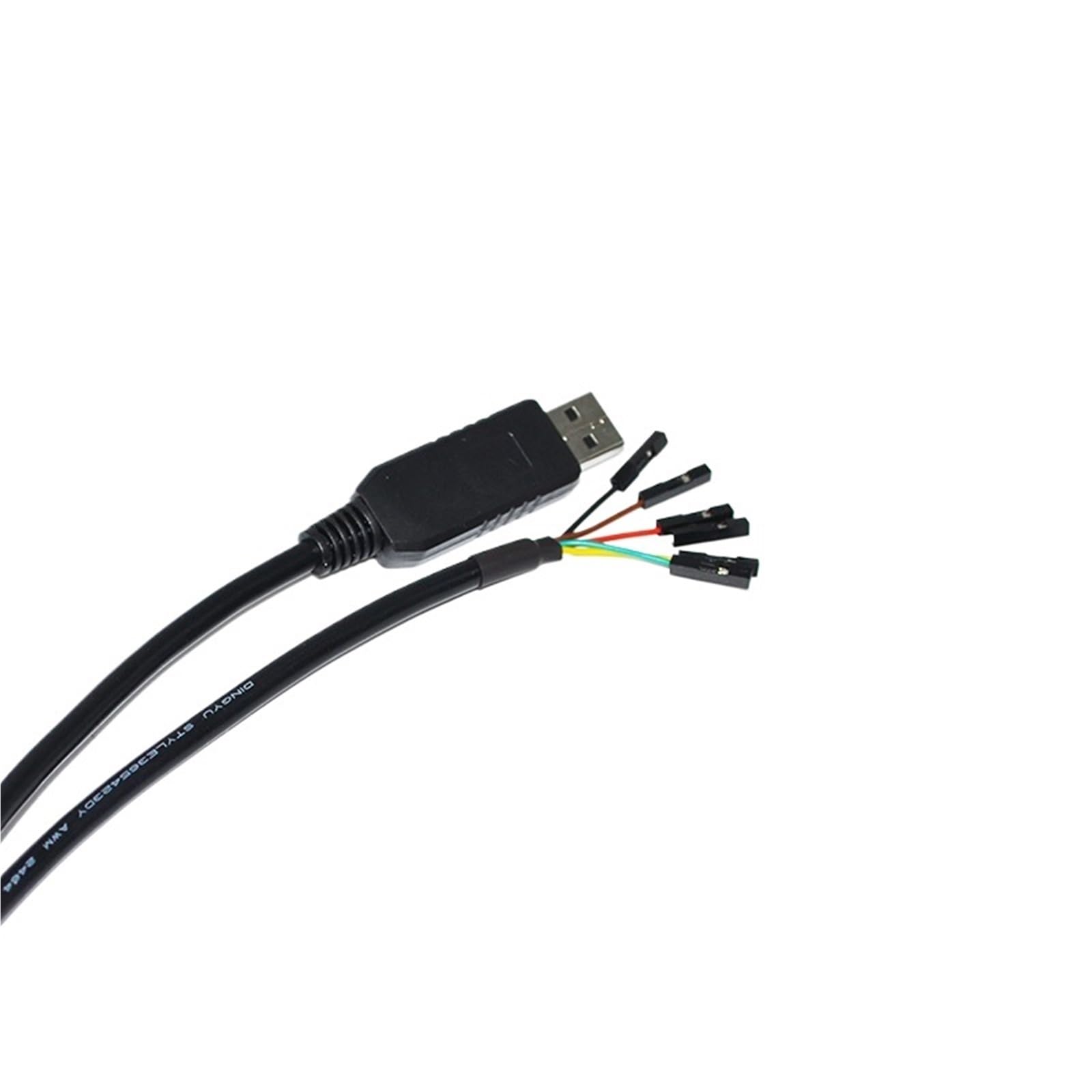 CONVERTITORE da USB A RS232 con Chip FT232RL 6 Pin 6 Vie Passo 0,1" Singolo in Linea SIL Jumper Cavo di AGGIORNAMENTO DEBUG(5 Metre,FT232RL 1X1 6P)